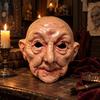 Realistic Old Witch Face Mask Elderly Cosplay Props Creative Meng Po Mask  Halloween Party