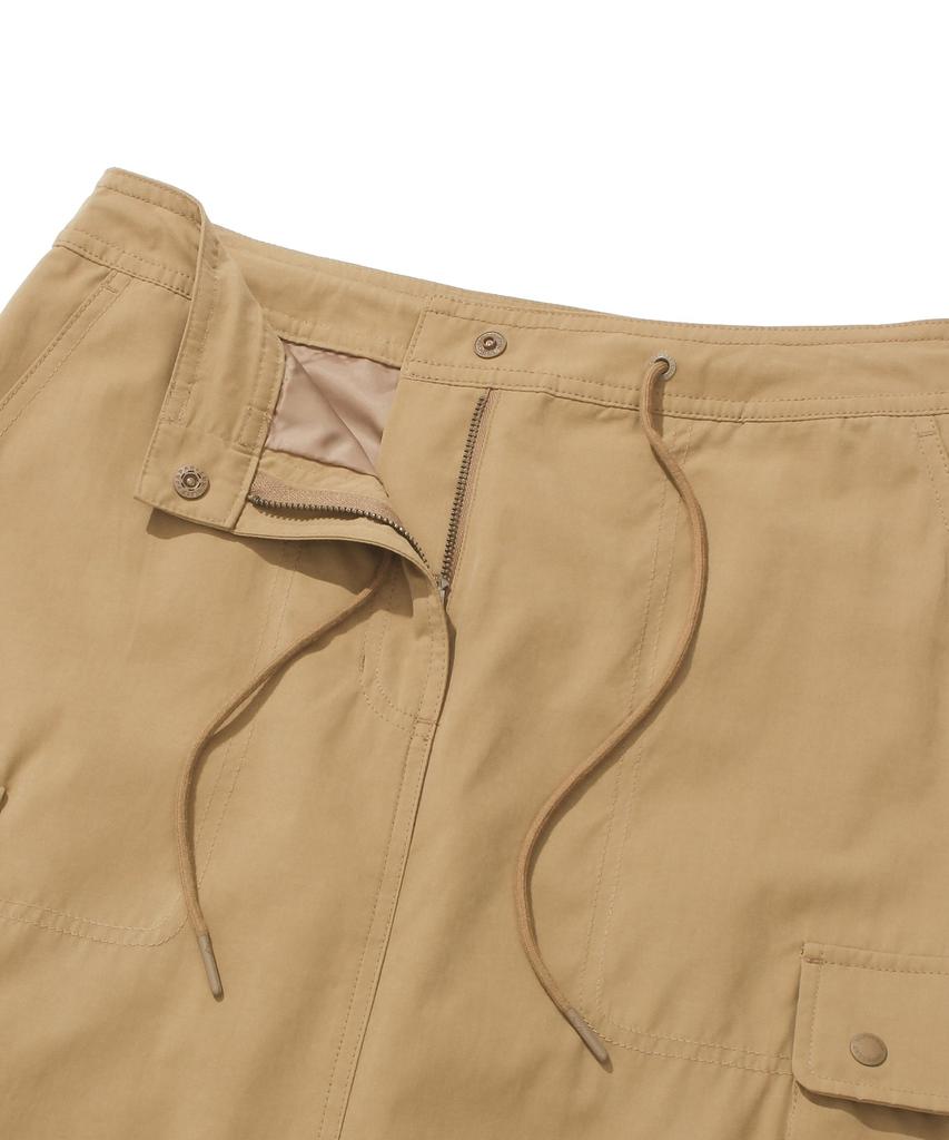 Covernat Woman Parachute Cargo Skirt Camel