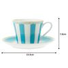Noritake Чашка с блюдцем оба для кофе и Carnival Light Fine & (для чая), 250 куб. см, Синий, Фарфор, T002B/M-253
