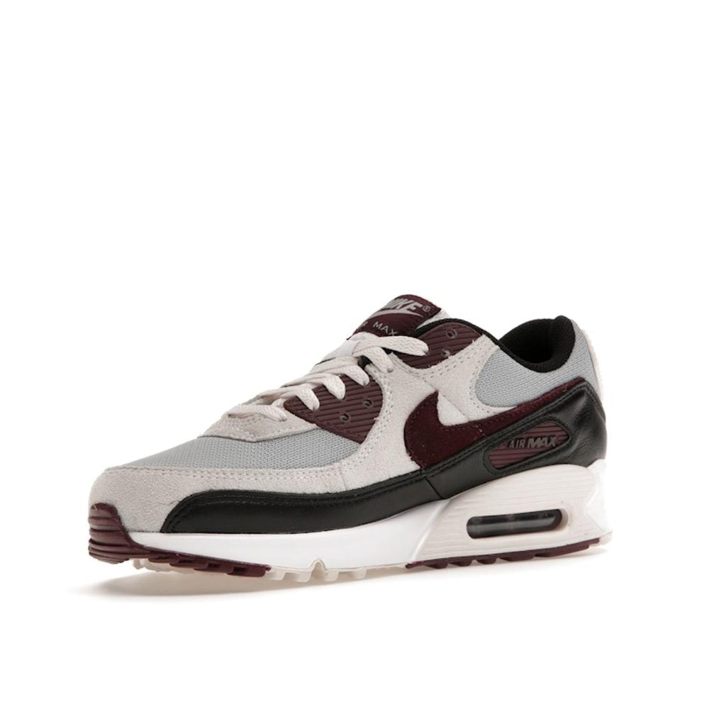 Nike Кроссовки Air Max 90 Burgundy Crush Мужские Серый Волк-Серый Фантом DQ4071-004