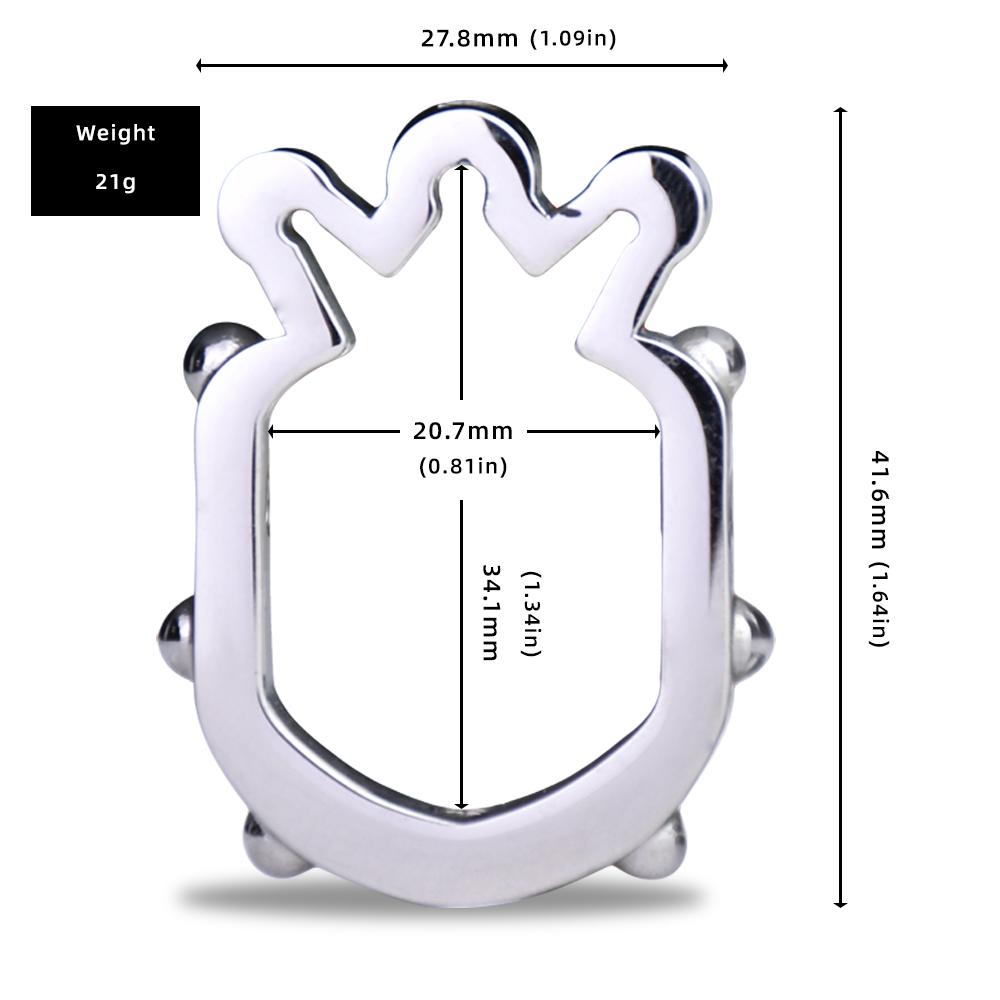 FRRK Adjustable Nipple Clamps Alien Metal Breast Clip Nipple Stimulator Piercing Screw Clamps Sexy Pearl Chain SM Women Game Toy