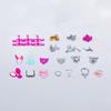 20Pcs Universal Earrings Bracelets Crown For 1/6 Doll Accessories  Set Girl'S Doll Jewelry Diy Decoration Toy