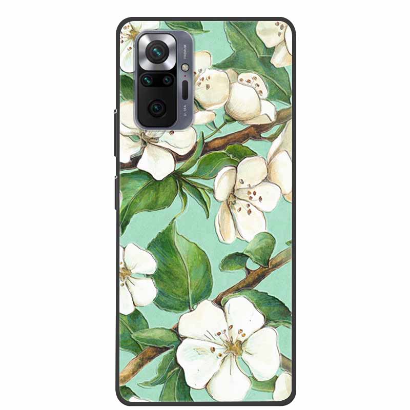 Чехол для телефона Redmi Note 10 Pro, 3D тиснение цветами, задняя крышка для Xiaomi Redmi Note 10S 10 4G 5G, силиконовый мягкий чехол-накладка с цветочным узором