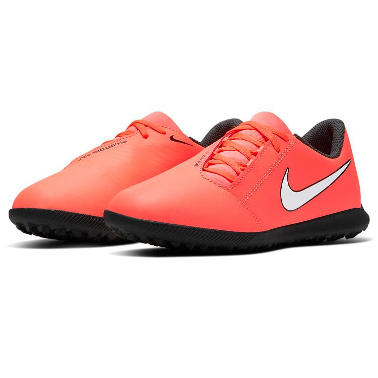 Nike Фантомный Яд Нескользящие Низкие Детские Футбольные Бутсы Оранжевый Белый Черный Детские AO0400-810