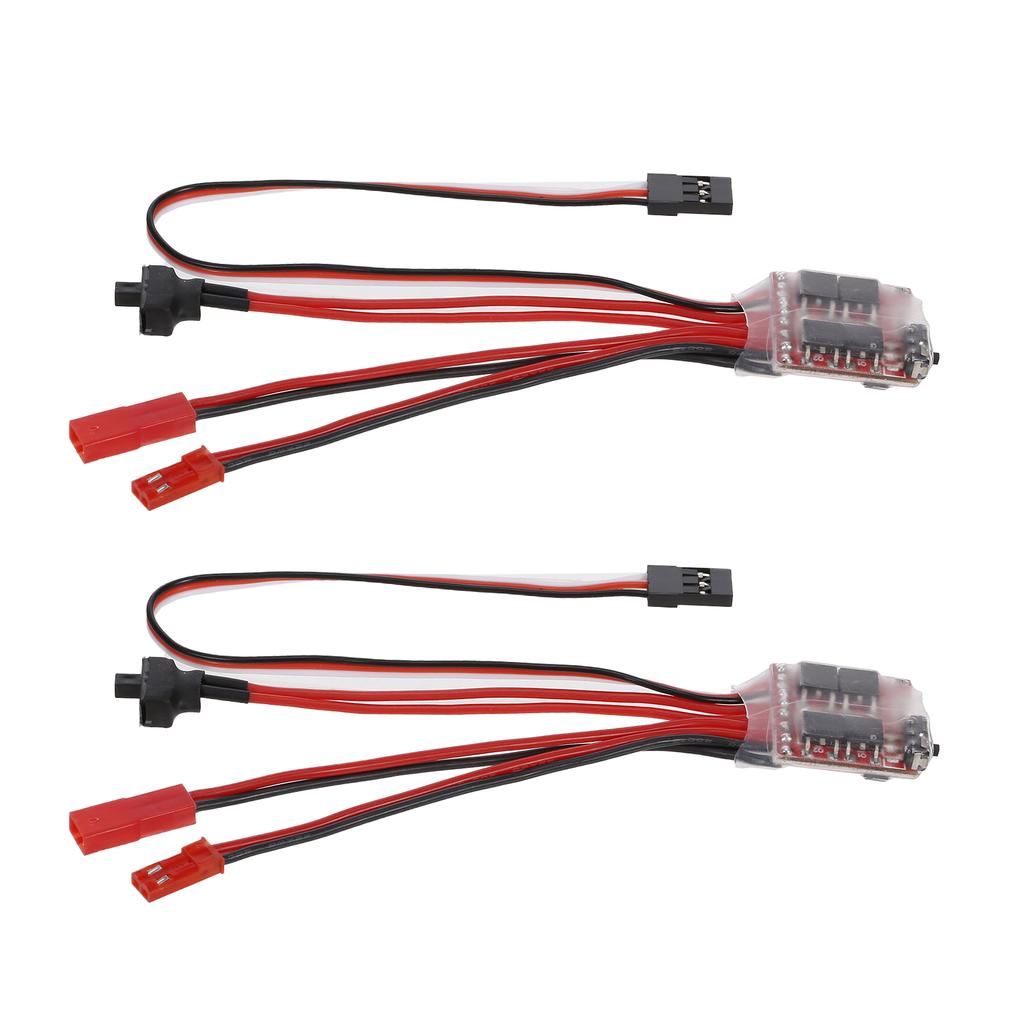 Радиоуправляемая машина 30A ESC Щеточный Прямой Ход Реверс Тормоз Двунаправленный ESC Контроллер Скорости Мотора для 130 180 260 Мотора 1/16 1/18 1/24 Машины Лодки 2 шт.