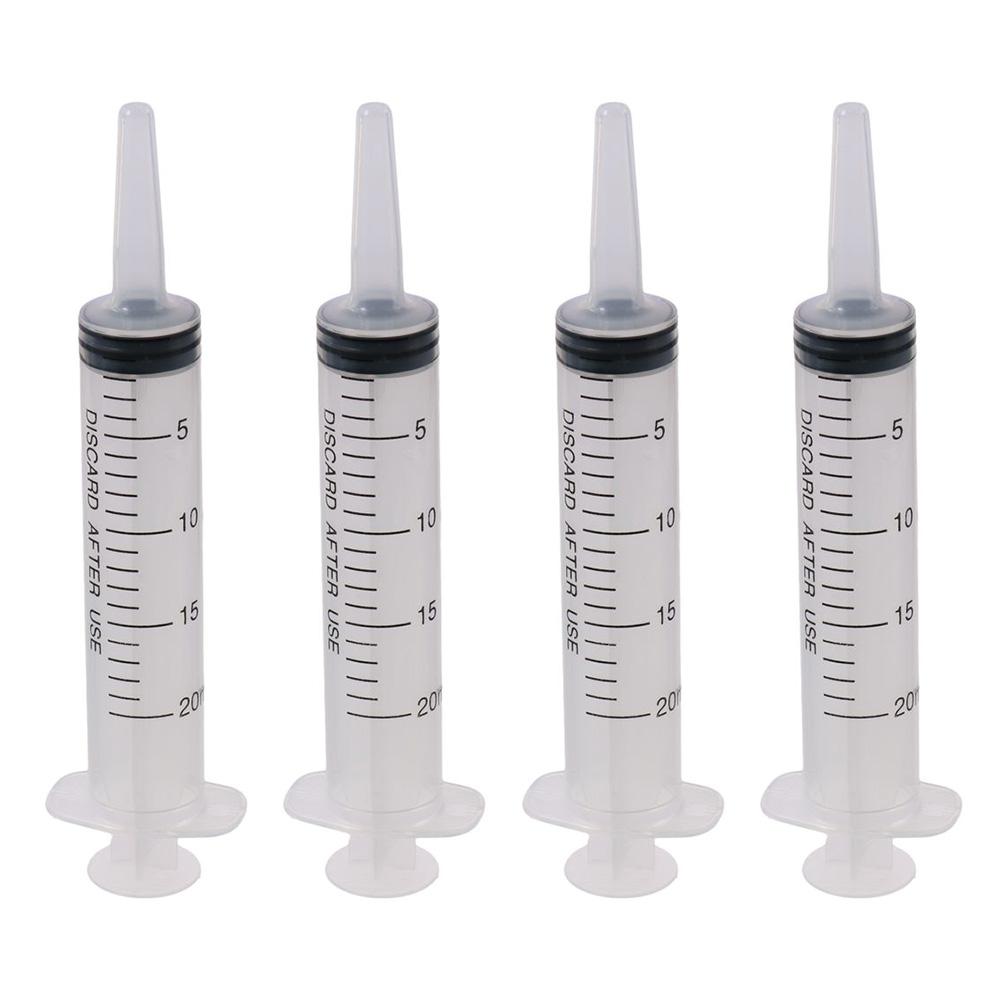 1/4pcs 20ml 60ml Large Plastic Syringe Measuring Syringe Tools Capacity Syringe Syringes Pump Dispensing Pet medicine feeder