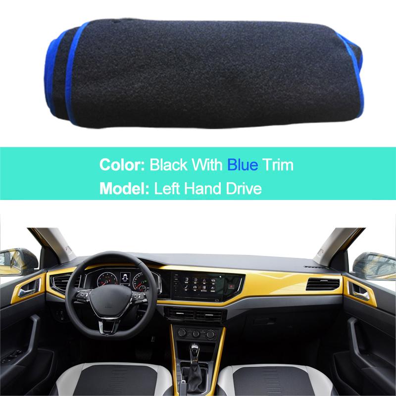 For Volkswagen VW POLO MK6 2018 Center Console Protector Carpet Dash Mat Car Inner Dashboard Cover
