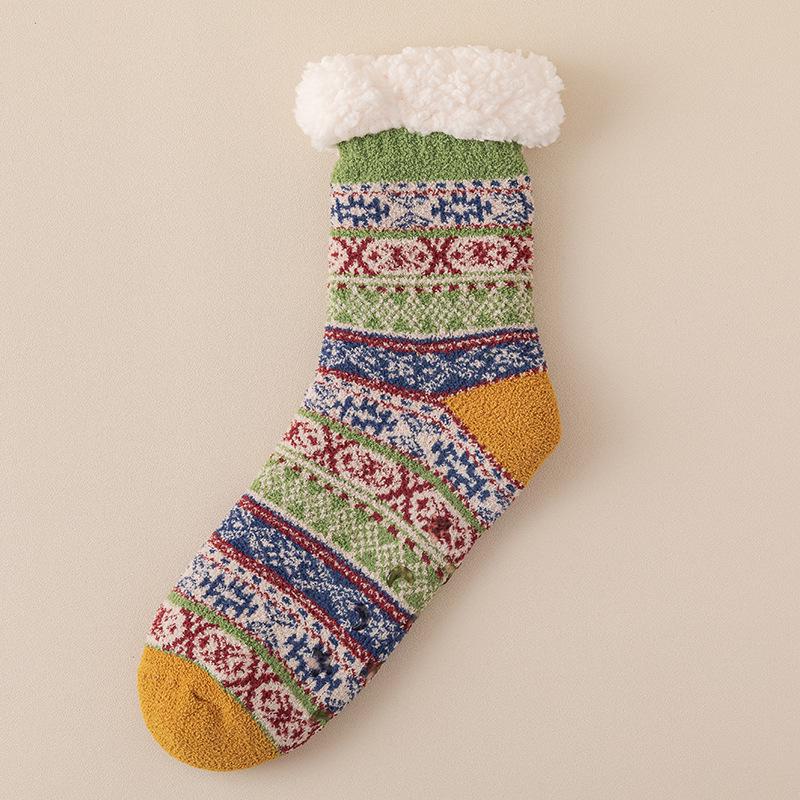 Мужские носки средней длины из овечьей шерсти — толстые, теплые, дышащие, впитывающие пот, идеально подходят для осени и зимы.