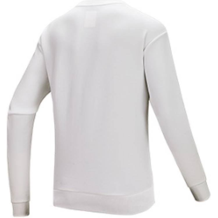 Anta Comfortable Versatile Pullover Fitted Sweatshirt Women Tops Snow-White 162517702-1