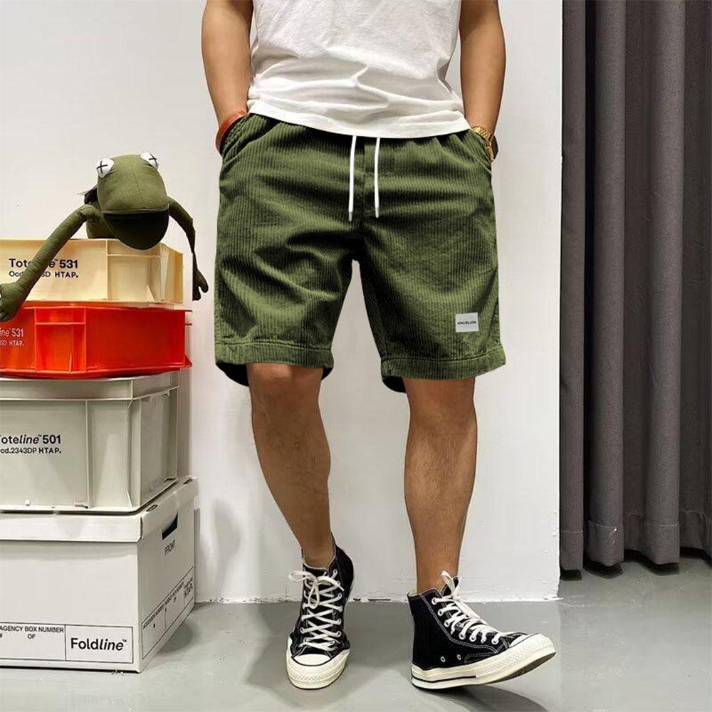 Мужские шорты с этикеткой Corduroy Shorts Мужские летние брюки Five Baggy Loose Basketball Shorts Casual Sweatpants Male