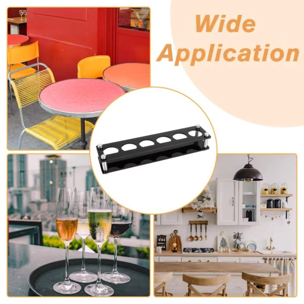 38mm Shot Glasses Holder 6/12Hole Cup Serving Tray Acrylic Cup Holder Restaurant Service