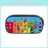 Numberblocks Character Kids And Teens Pencil Case Waterproof Nylon Bag Storage