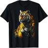 Tiger Artwork - Animal Art Zoo Tiger T-Shirt