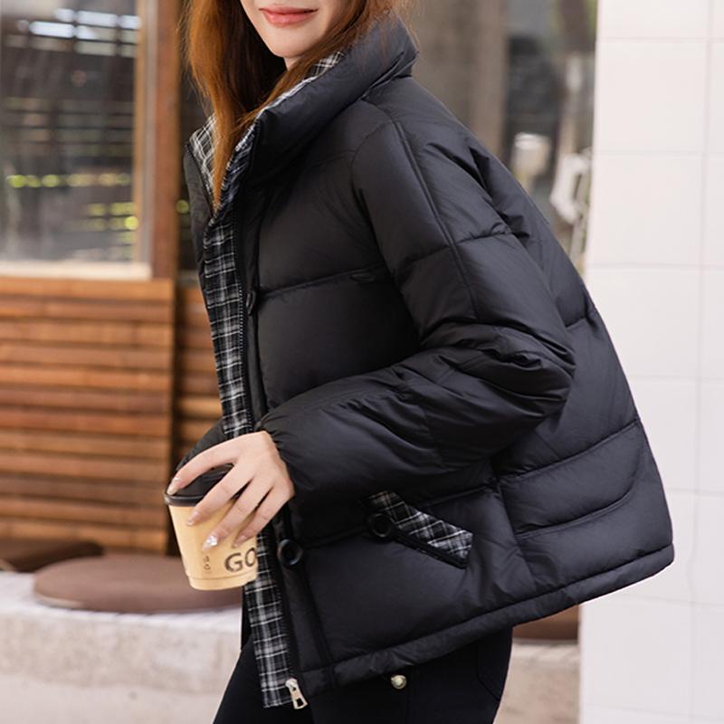 Модные женские зимние пальто больших размеров Элегантные свободные теплые короткие парки Женская куртка