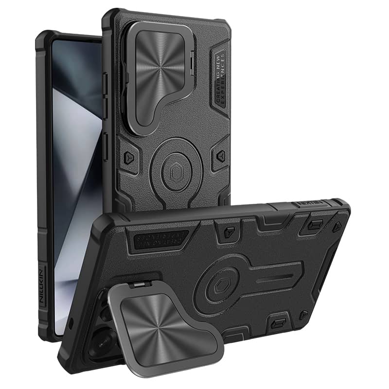 Чехол NILLKIN CamShield Armor для Samsung Galaxy S25 Ultra, чехол-книжка с подставкой и защитой камеры для Samsung S25 Ultra