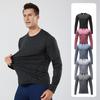 Yangi Sport Uzun Yengli Yoga Tez Quriydigan Kundalik Cho'ziluvchan Ozdiruvchi va Ozdiruvchi Yugurish Mashg'ulot Topi Issiq Fitnes Kostyumi