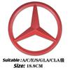 VRF2   1Pc ABS Car Front Grille Badge Decal Cover Emblem for Mercedes Benz W204 W205 W210 W211 W212 W213 C E Class GLA GLK ML GLC GLE