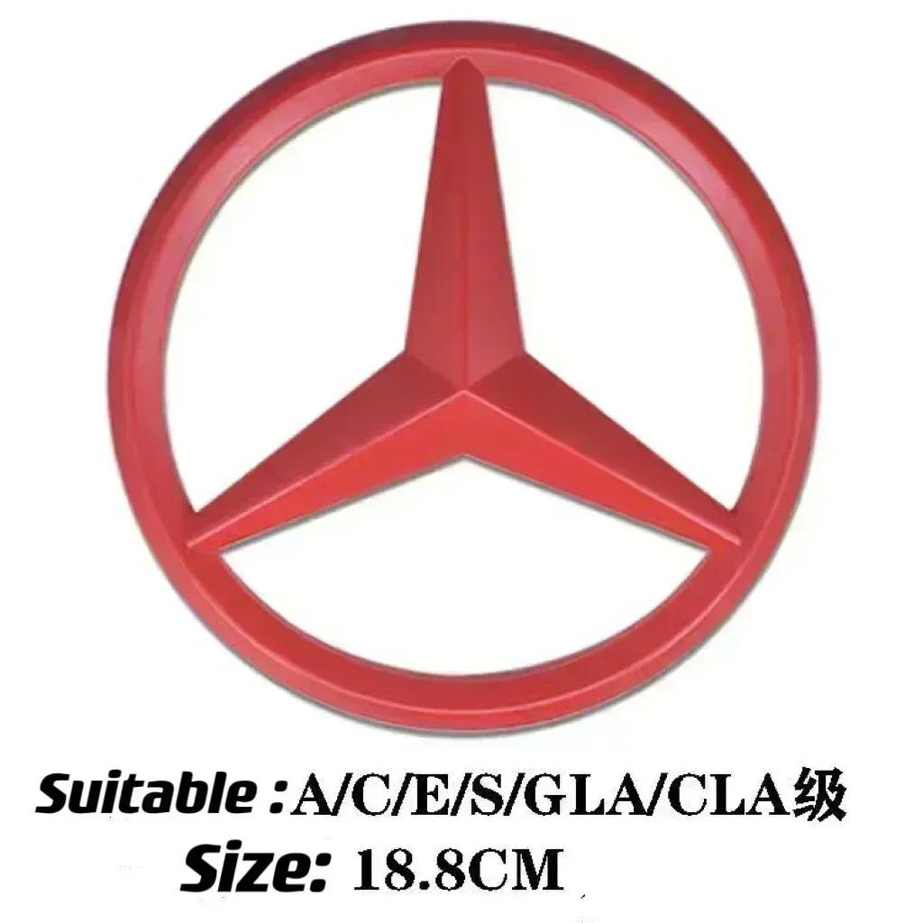 VRF2 1Pc ABS Car Front Grille Badge Decal Cover Emblem for Mercedes Benz W204 W205 W210 W211 W212 W213 C E Class GLA GLK ML GLC GLE