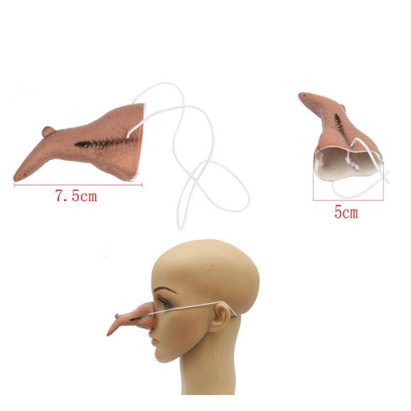 Halloween Funny Dress Up Witch Suit Aquiline Nose Chin Stage Show Cosplay Witch Prop Festival Carnival Long Nose Long Chin Mask