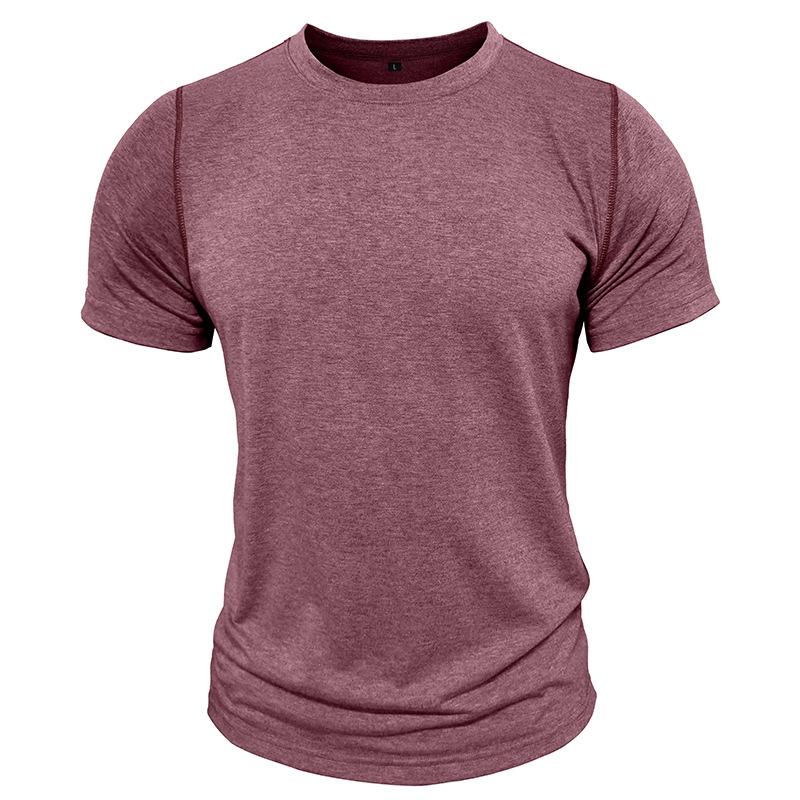 Fashion Men's Collision Round Neck Short-sleeved T-shirt Loose Versatile Tops Trend Casual Body Shirt