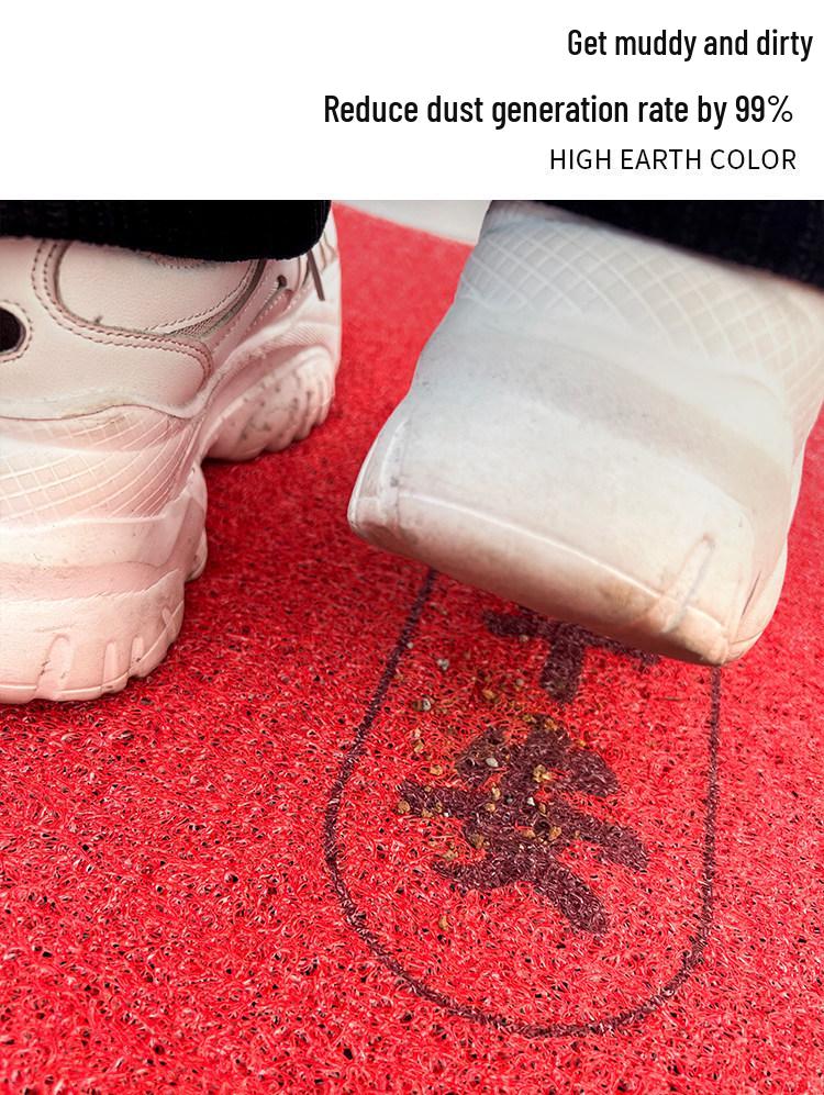 Мультяшный придверный коврик: Скребок для песка, износостойкий, противоскользящий, легко моющийся