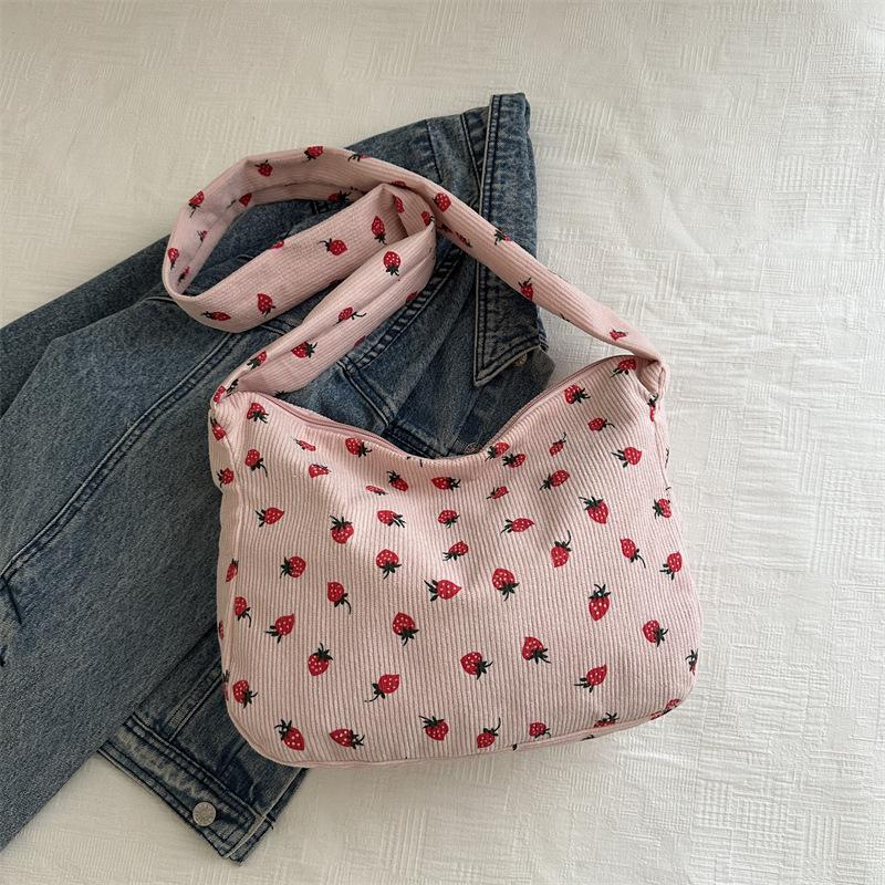 Summer Portable Tote Bag Large Capacity Beautiful Simple Fashion College Style Casual Personality Shoulder Bag