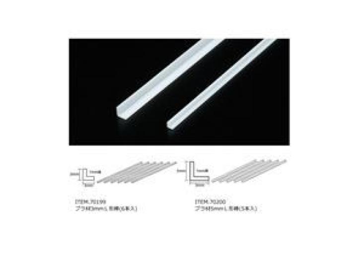 Tamiya Fun Craft Series 199 Plastic Material 3mm Rod 70199 Plastic Model Parts Fun Craft Series No. L-shaped (6 pieces)