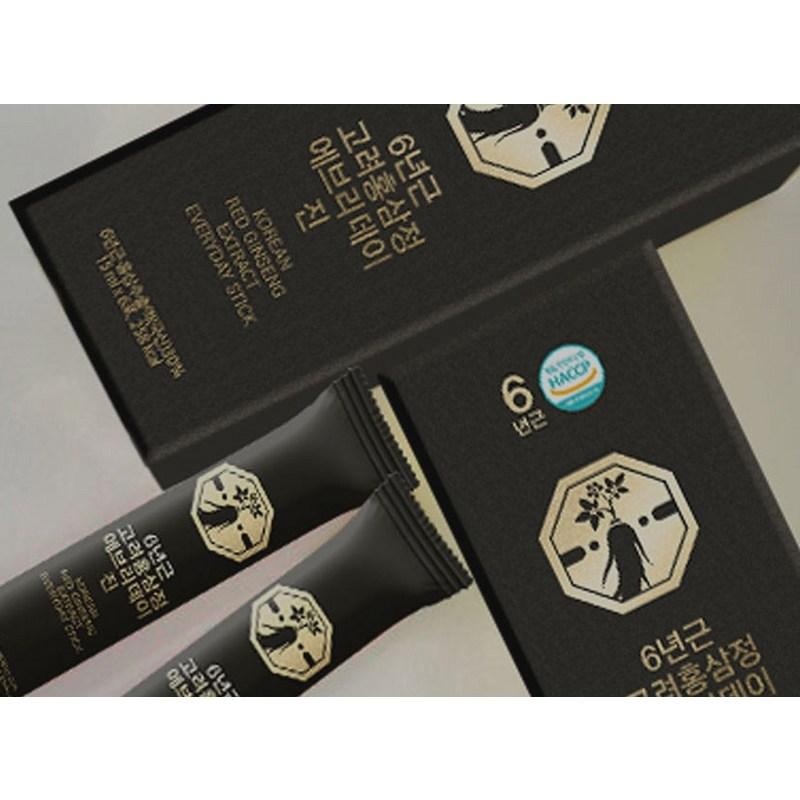 Экстракт красного корейского женьшеня Natural Herb 6-летней выдержки Everyday Gin Red Ginseng Stick 30 шт., 450 г, 1 набор