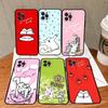 Комедийный Анимационный Чехол Для Телефона S-Simons Cat Для Iphone 17 16 15 14 13 12 11 Pro Max Plus Черный Чехол-Крышка
