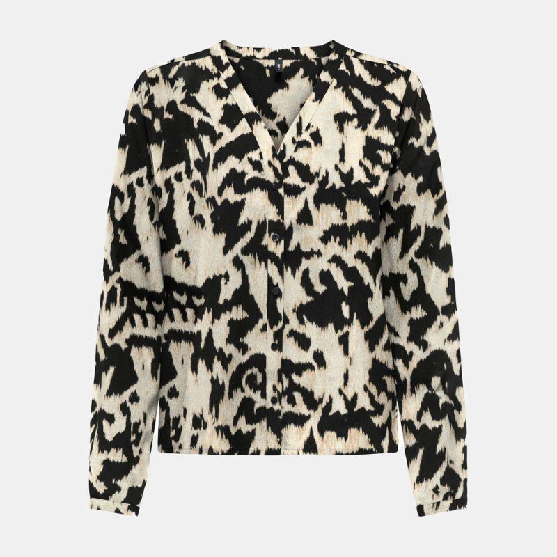 Lenia Print Fluid Blouse V-neck Women ONLY