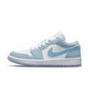 Jordan Air Jordan 1 Cushioning Slip Resistant Abrasion Resistant Low top Vintage Basketball Shoes Women's Blue White DC0774-105(Team499-)