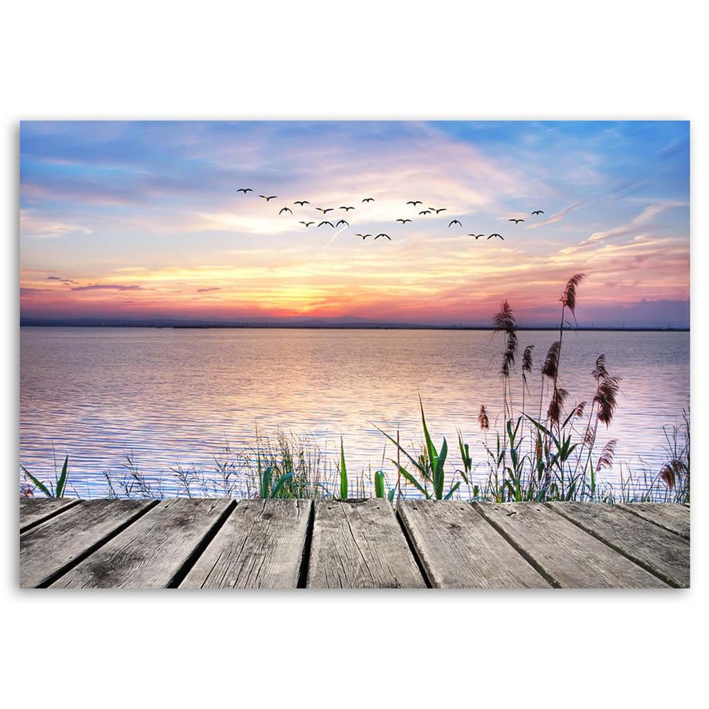 Печать на холсте, Закатное небо