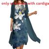 European Summer Casual Dress Two Piece Set With Print Pattern For Women