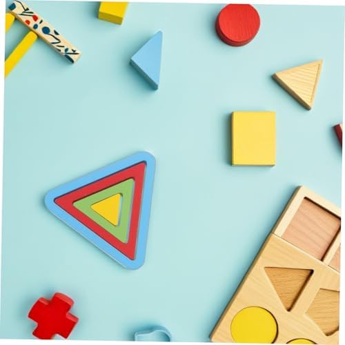 Kisangel Wooden Montessori Shape Puzzle for Toddlers, Number & Color Matching Learning Toy, Counting Logical Thinking Fine Motor Skills Pegboard Game