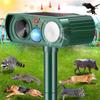 Animal Repeller Ultrasonic Solar Power Outdoor Pest Cat Mice Sensor Pir Portable Repeller For Home Garden