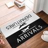 The Exit Arrival Departure Doormat Bathroom Welcome Mat Entrance Home Balcony Airport Sign Absorbent Floor Rug Bedroom Furry Mat
