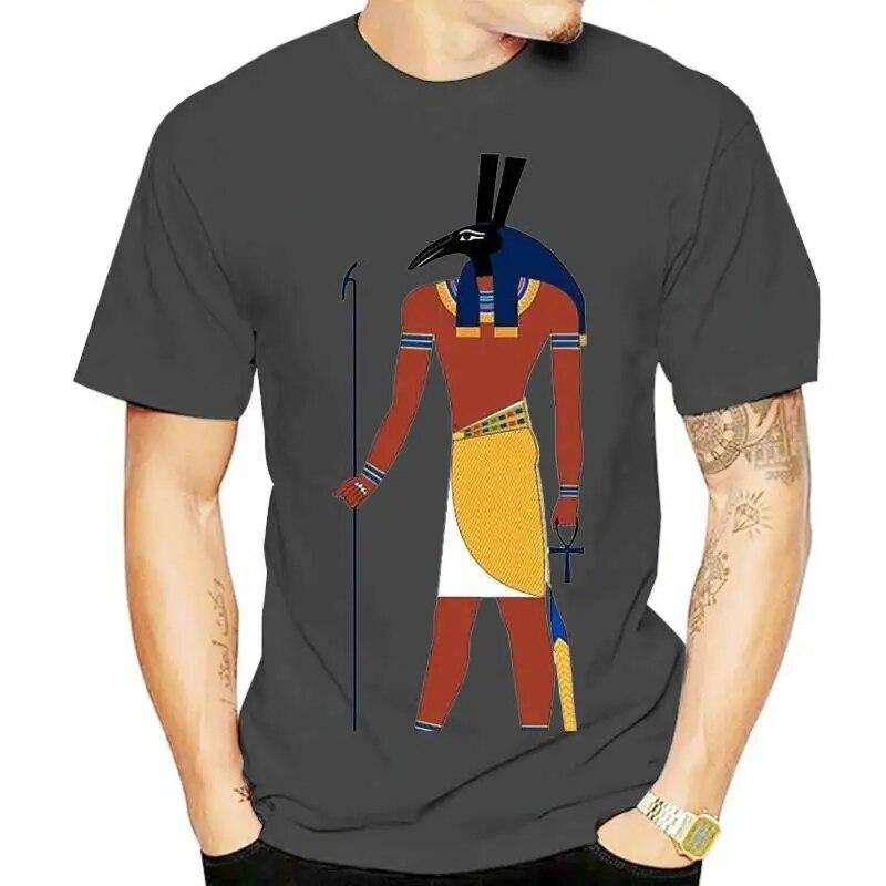 Анубис Египет Древний Египет Греческий Бог Курсивные Иероглифы Белые Футболки Футболка Настроить Футболку