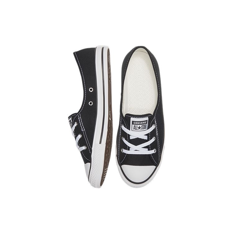 Converse Кружевная комбинация Chuck Taylor All Star Ballet Black White (Женский) Женские кроссовки 566775C