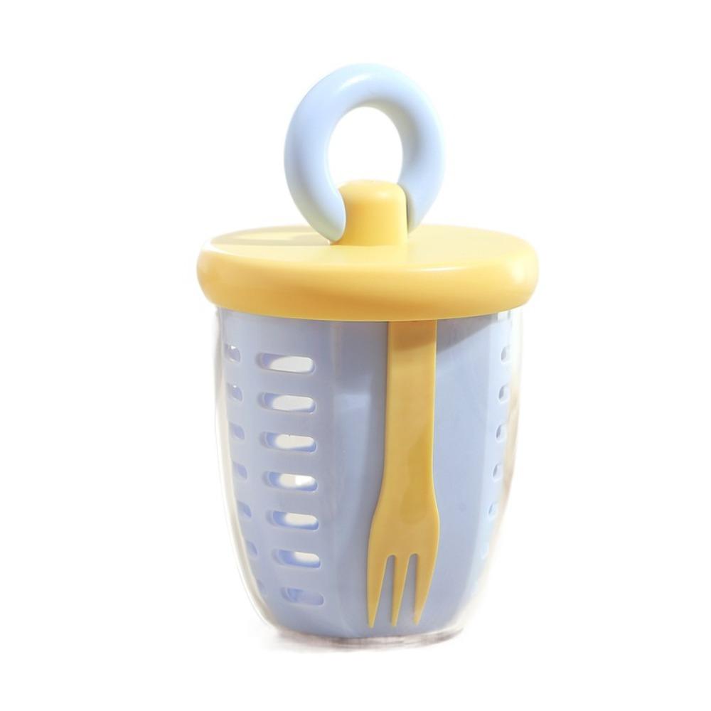 С вилкой стакан для консервирования фруктов многоцелевой стакан для сока двухслойный дренажный стакан для кемпинга