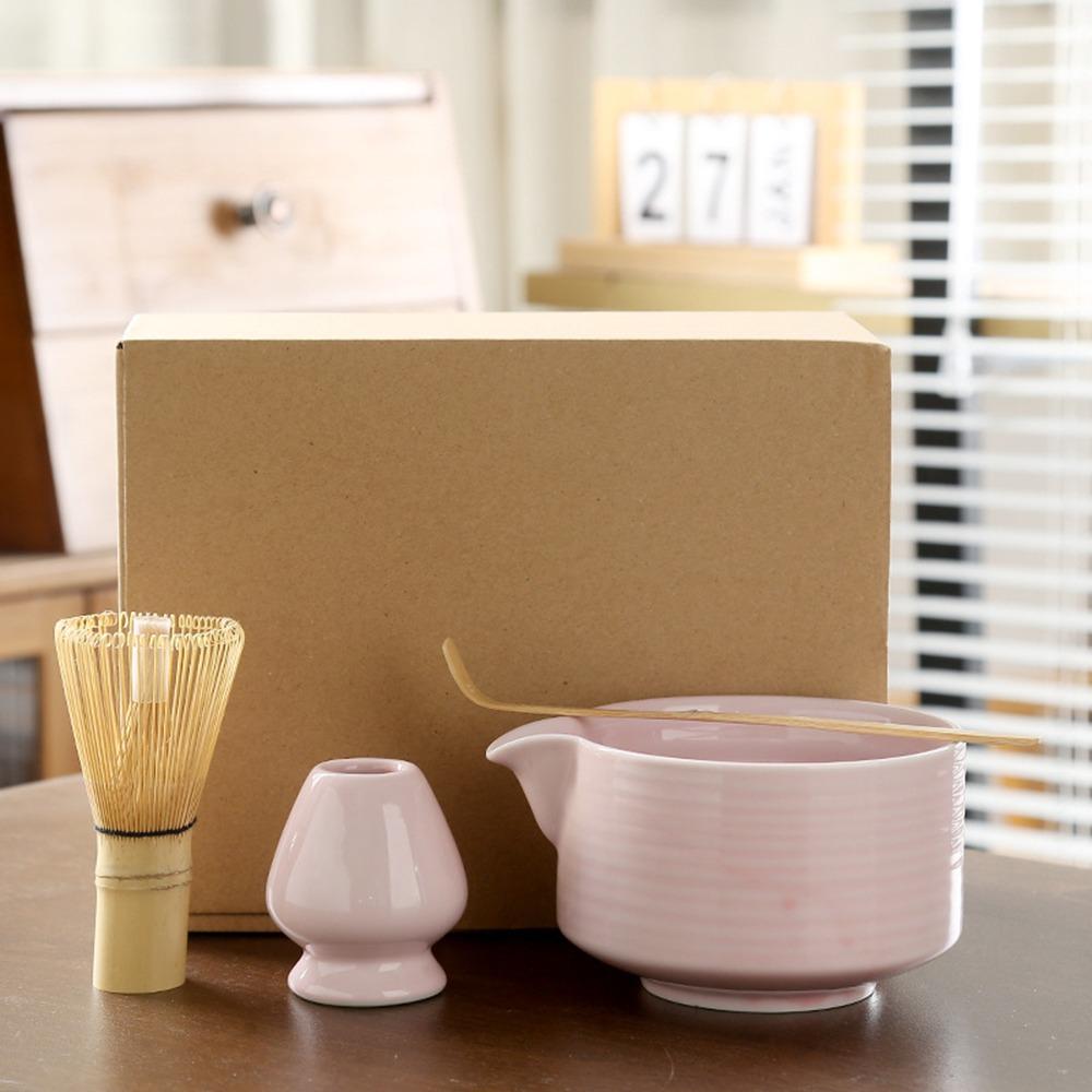 4PCS Reusable Japanese Matcha Tea Set Food Grade Japanese Chasen New Matcha Whisk Set  Stirring