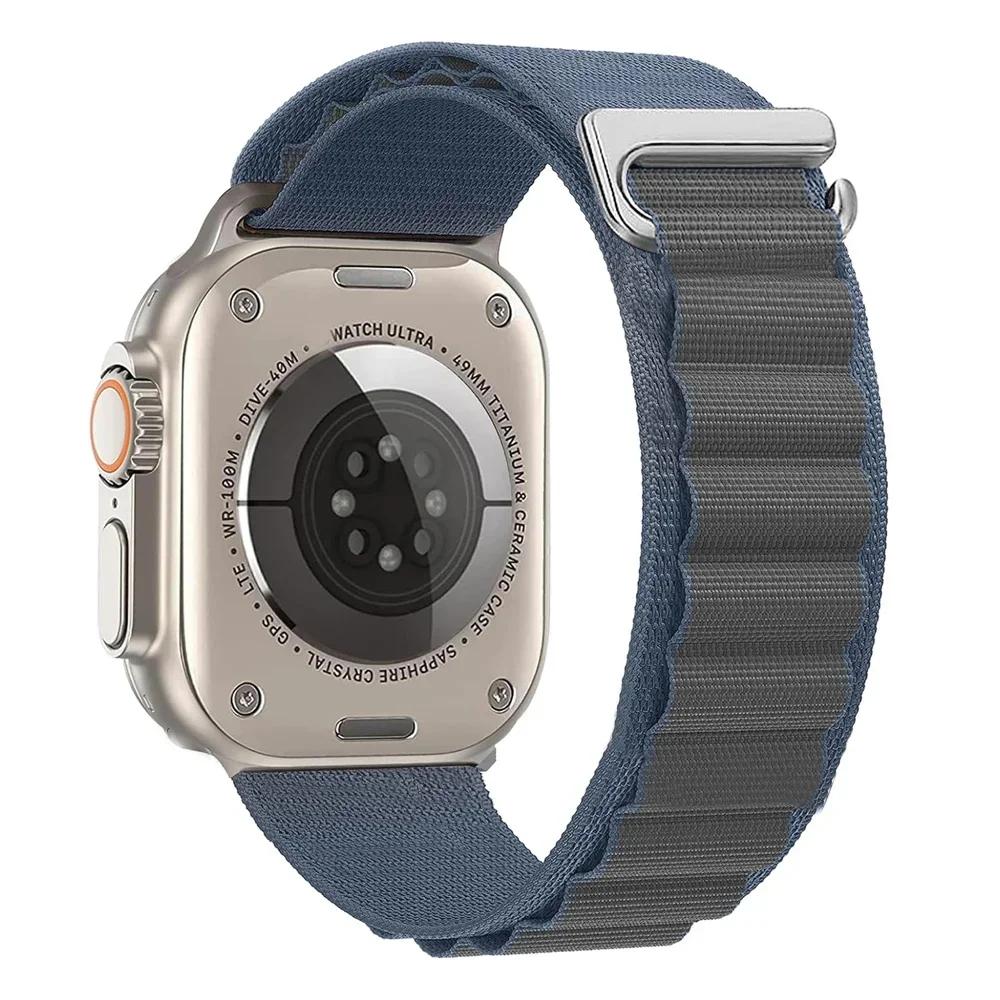 Ремешок Alpine Loop для Apple Watch Ultra 3 Ремешок 49 мм 11 10 9 8 7 46 мм 42 мм 45 мм 41 мм Нейлоновый Спортивный Браслет iWatch 6 5 SE 44 мм Ремень