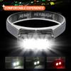 Super Bright Led Headlamp Portable COB Sensor HeadLight With 18650 Battery USB Rechargeable Head Flashlight For Fishing Camping