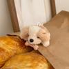 Милая плюшевая кость, лежащая щенок, кукла, брелок, подвеска, для детей, девочек, рюкзак, сумка, подвески, украшения, автомобильный брелок, аксессуары, подарки