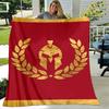 1pc Blanket SPQR Roman Eagle Print Design, Lightweight Blanket for Sofa, Bed- Soft &Warm, Gift for All Seasons like Christmas, Halloween