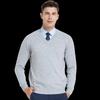 Men's V-Neck 96% Wool Pullover Sweater