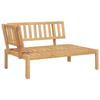 VidaXL Salon palette de jardin 4 pcs bois d'acacia massif, ensemble de table et de chaise de jardin, ensemble de salon de 3209310