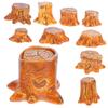 Abaodam Set of 10 Miniature Tree Resin Miniature Garden X X for Dollhouses and Micro Suitable for Indoor and Outdoor Use Stumps, Decorations, 2.4 2.2