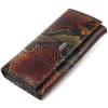 Women's Horizontal Wallet Made of Genuine Leather with Snake Embossing CANPELLINI Wallet 21648 Multicolour