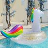 Единорог Плавательный круг Утолщенный ПВХ Взрослый Плавательный круг Водное развлечение Надувной Единорог Плавник