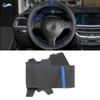 Car Styling Suede Leather Steering Wheel Cover Trim For BMW M Sport E46 Coupe M3 E46 2000 - 2006 M5 E39 2000 - 2003 Blue